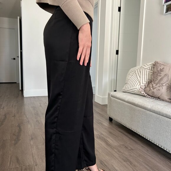 Monk & Lou Silky Wide Leg Pants size 2 - Picture 3 of 5